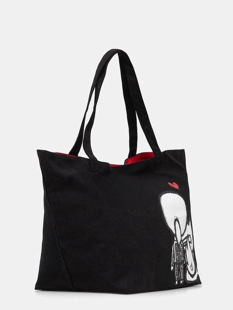 Karl Lagerfeld torebka bawełniana IKON - zdjęcie produktu nr 1