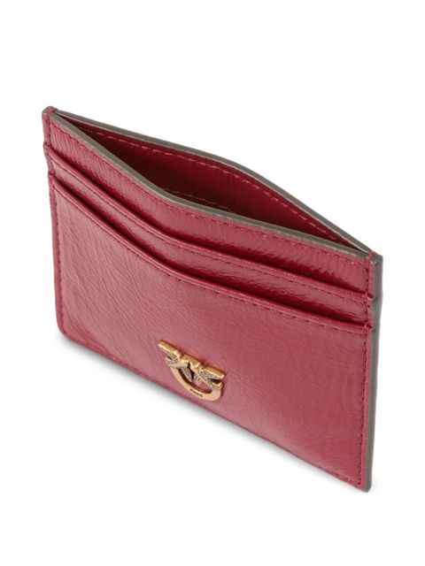 PINKO logo-applique cardholder - Red
