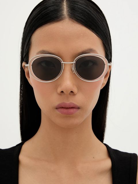 Diesel okulary przeciwsłoneczne kolor srebrny 0DL1018