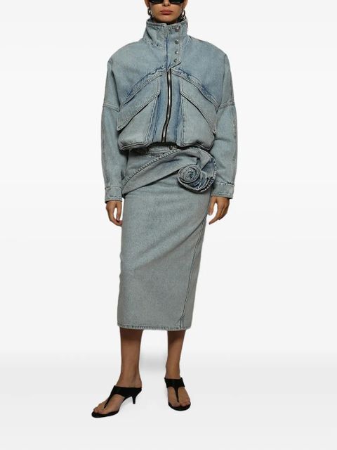 Magda Butrym zip-up denim jacket - Blue - zdjęcie produktu nr 2