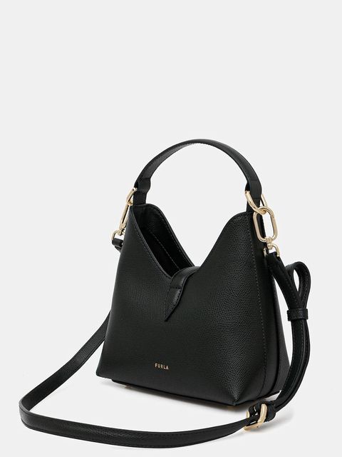 Furla torebka skórzana kolor zielony WE00876 ARE000 4491S