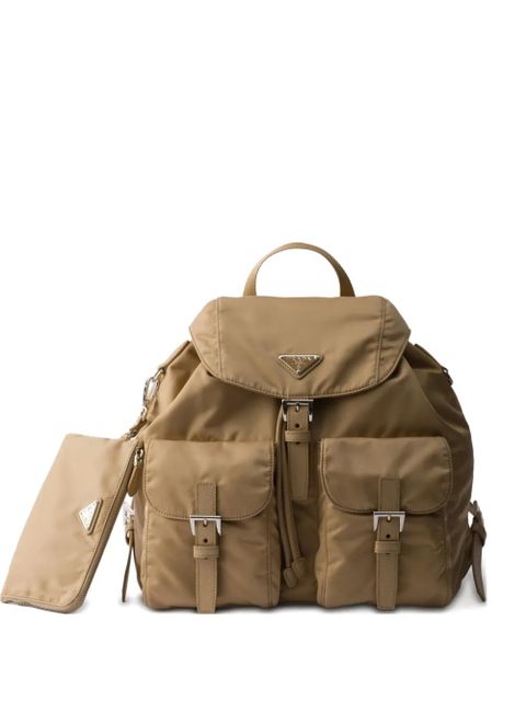 Prada medium logo backpack - Neutrals - zdjęcie produktu nr 1