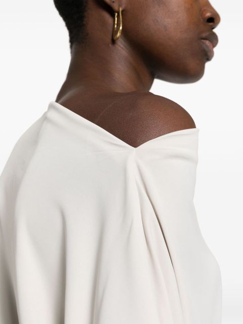 KHAITE The Ciro ruched top - Grey - zdjęcie produktu nr 2