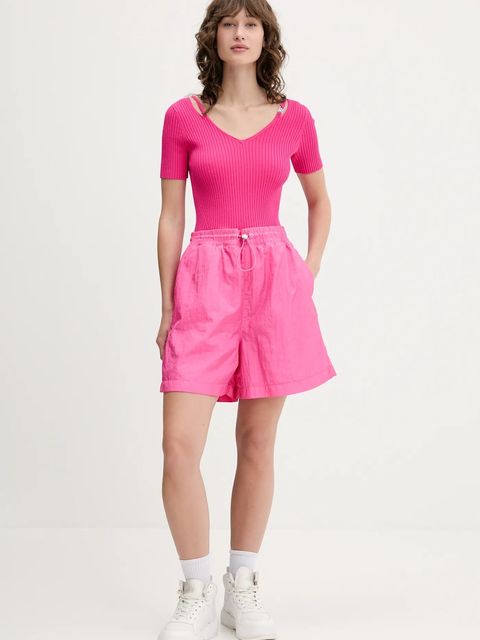 HUGO sweter damski kolor różowy lekki 50538223 - zdjęcie produktu nr 2