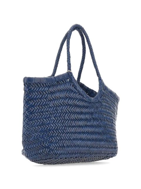 DRAGON DIFFUSION woven top handle shoulder bag - Blue