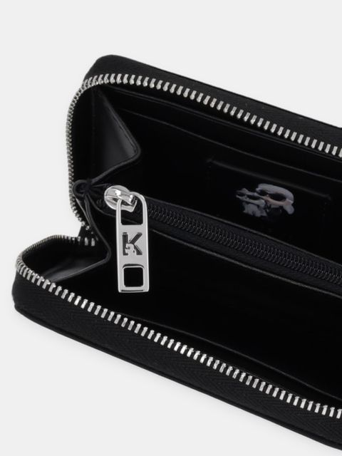 Karl Lagerfeld portfel IKON damski kolor czarny B1W32012