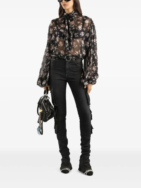 Dolce & Gabbana floral blouse - Black - zdjęcie produktu nr 1