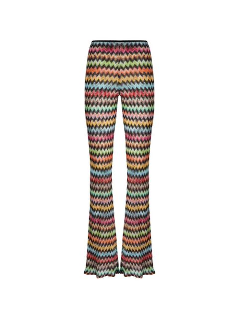 Missoni chevron-pattern trousers - Yellow - zdjęcie produktu nr 1