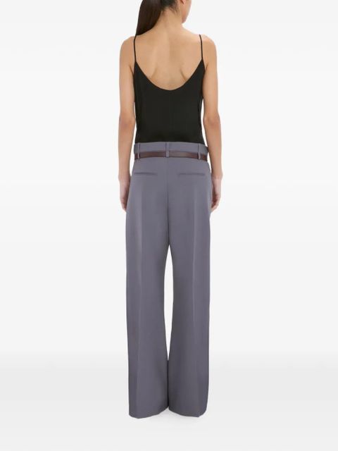 Victoria Beckham straight-leg folded trousers - Grey