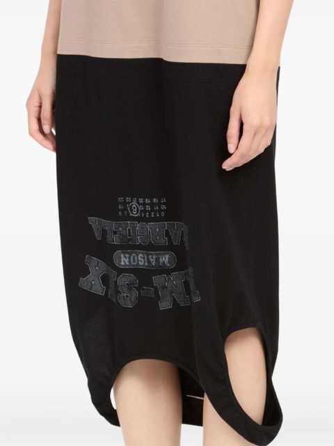 MM6 Maison Margiela cut-out midi dress - Neutrals