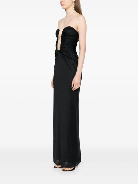 Christopher Esber plunge strapless dress - Black