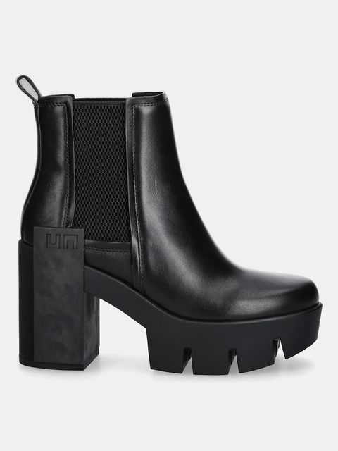 United Nude sztyblety skórzane Grip Chelsea Mid IV damskie kolor czarny na słupku 109590116 - zdjęcie produktu nr 2