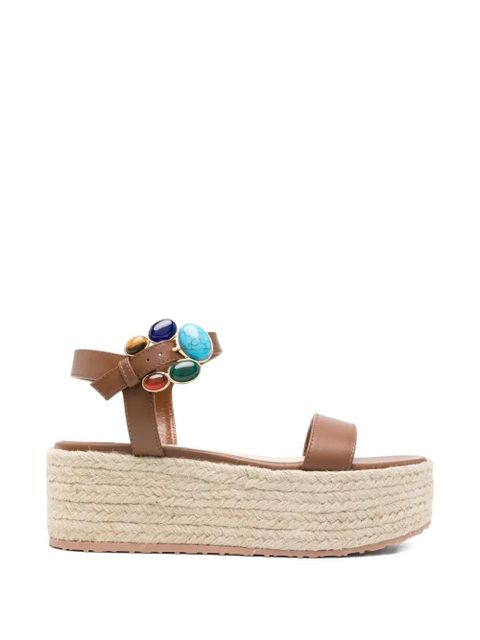 Gianvito Rossi gemstone platform sandals - Brown - zdjęcie produktu nr 1