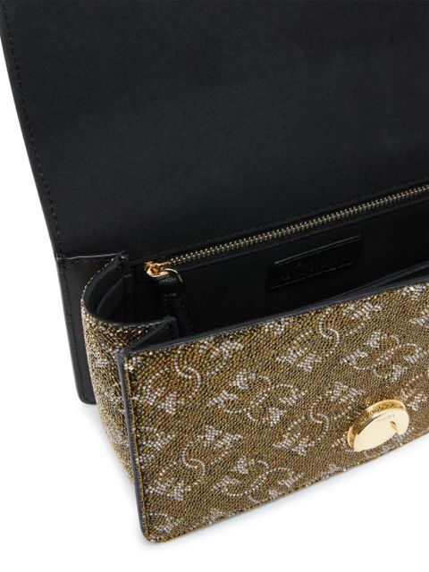 PINKO mini Love embellished cross body bag - Gold