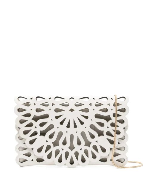 Simkhai laser-cut leather clutch - White - zdjęcie produktu nr 1