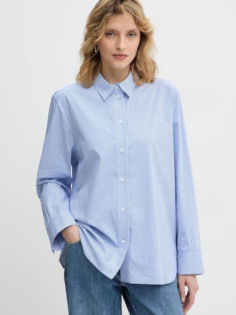 MUNTHE koszula RALLIMA damska kolor niebieski regular z kołnierzykiem klasycznym 254100925423 - zdjęcie produktu nr 1