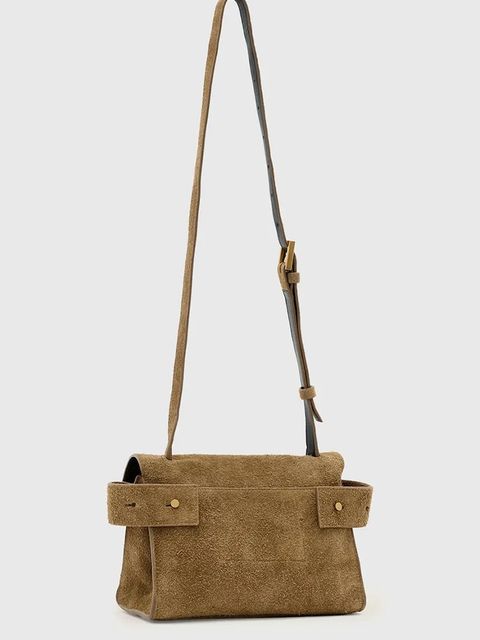 AllSaints torebka zamszowa URSA - zdjęcie produktu nr 1