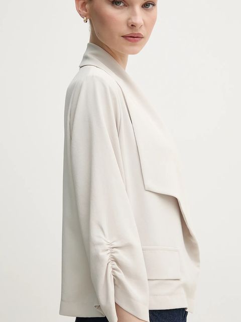 Joseph Ribkoff marynarka kolor beżowy niezapinana gładka 251088