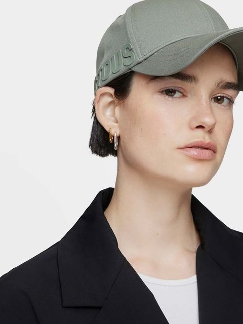 Tous czapka z daszkiem bawełniana Motif kolor zielony gładka 2002040048