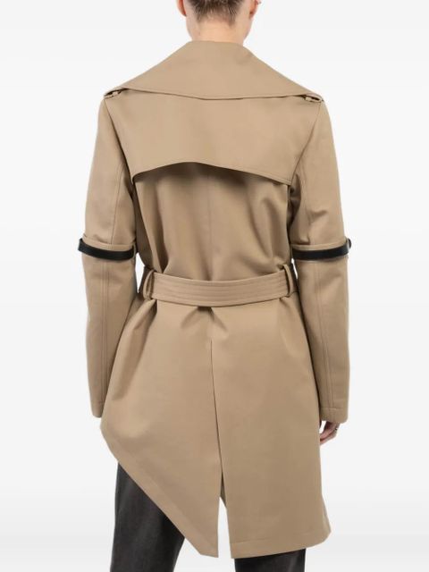 Coperni asymmetric double-breasted trench coat - Neutrals