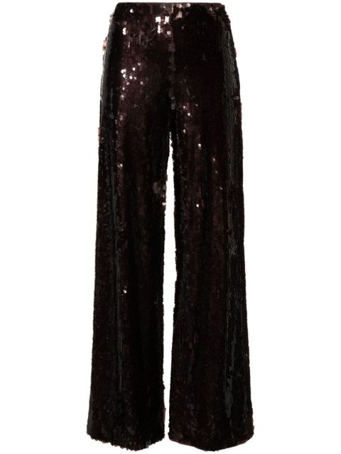 STAUD Luke palazzo pants - Brown - zdjęcie produktu nr 1