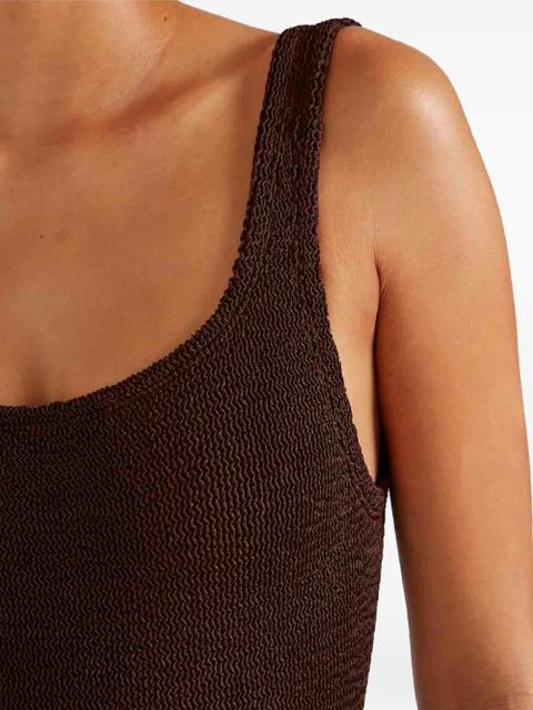 Hunza G square-neck coverage swimsuit - Brown - zdjęcie produktu nr 2