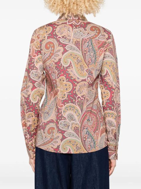 ETRO paisley-print long-sleeved shirt - Red - zdjęcie produktu nr 2