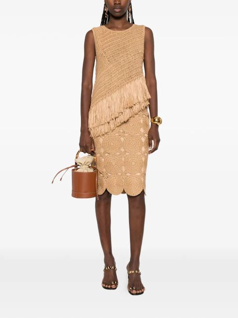 Simon Miller Beep Beep crochet midi skirt - Neutrals - zdjęcie produktu nr 2