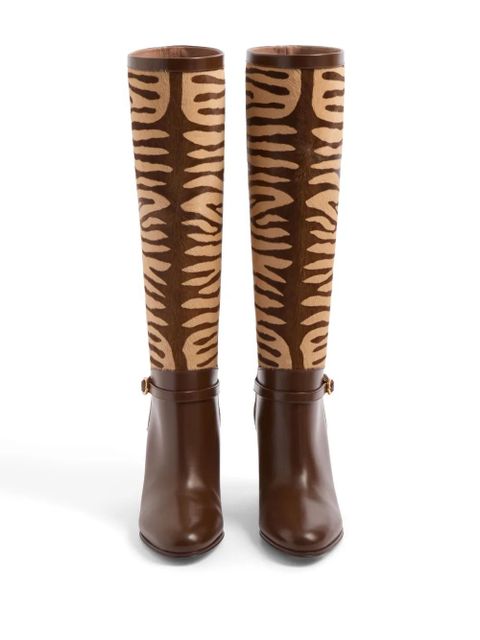 Valentino Garavani 75mm Pattie boots - Brown - zdjęcie produktu nr 2