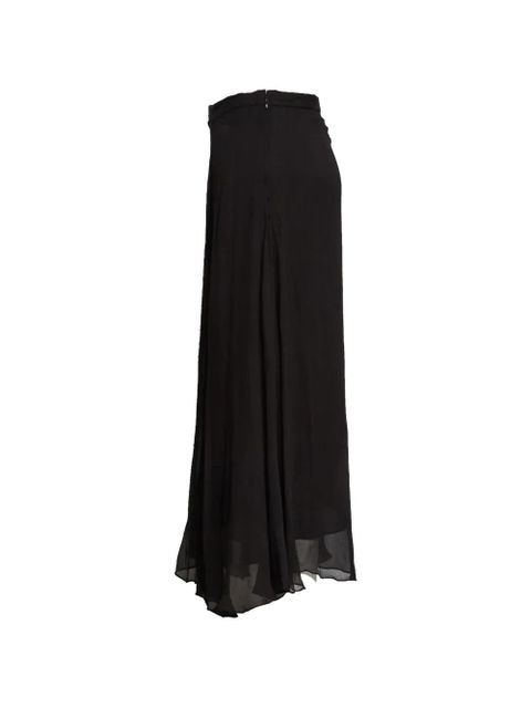 ISABEL MARANT Lycia chiffon asymmetric skirt - Black