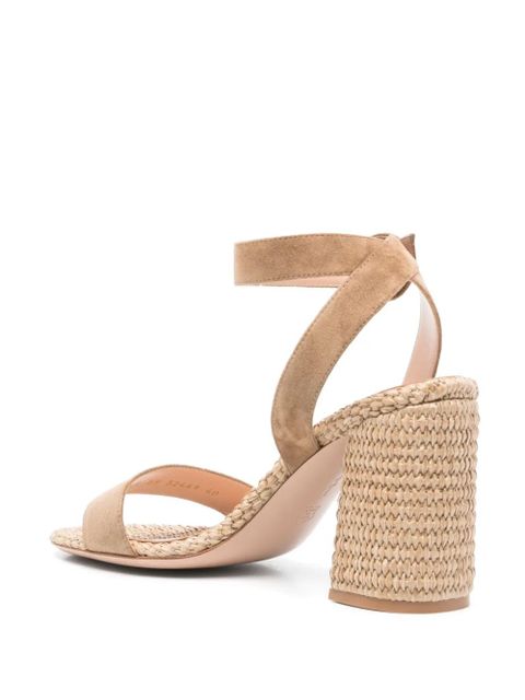 Gianvito Rossi 85mm suede sandals - Neutrals - zdjęcie produktu nr 2