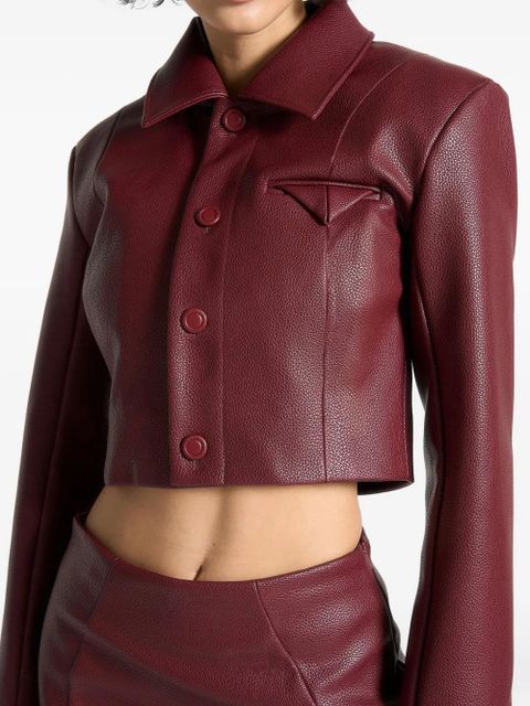 Manière De Voir Ania pebbled jacket - Red