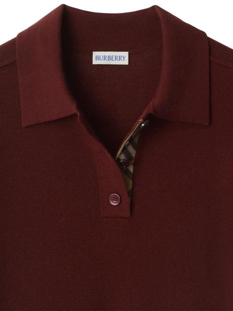 Burberry wool polo shirt - Brown - zdjęcie produktu nr 2