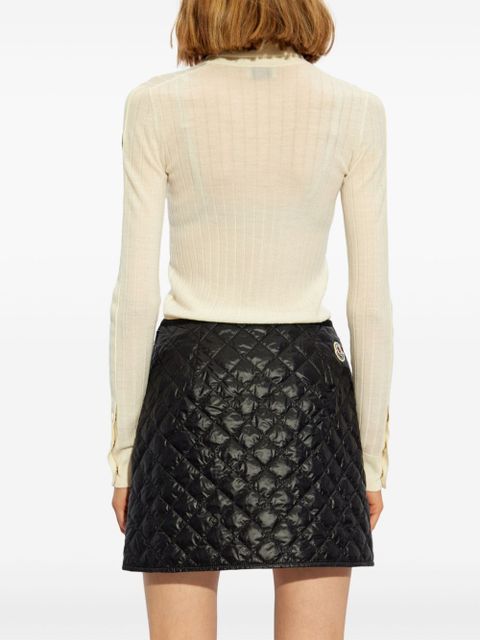 Moncler roll-neck wool-cashmere sweater - Neutrals