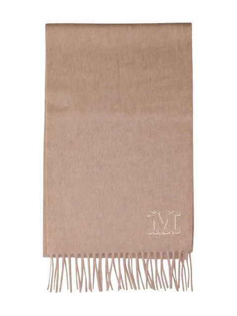 Max Mara embroidered-fringe scarf - Neutrals - zdjęcie produktu nr 1