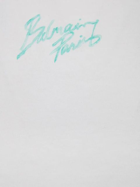 Balmain logo-print T-shirt - White - zdjęcie produktu nr 2