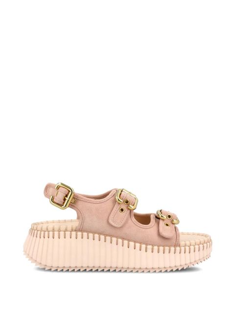 Chloé buckle platform sandals - Pink - zdjęcie produktu nr 1
