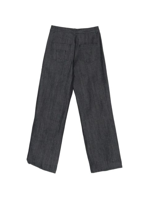 Cecilie Bahnsen flower-button jeans - Blue - zdjęcie produktu nr 2