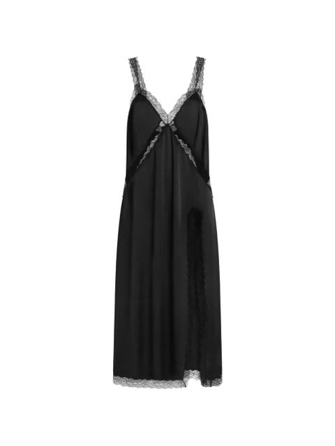 Dolce & Gabbana lace-trim split midi dress - Black - zdjęcie produktu nr 1