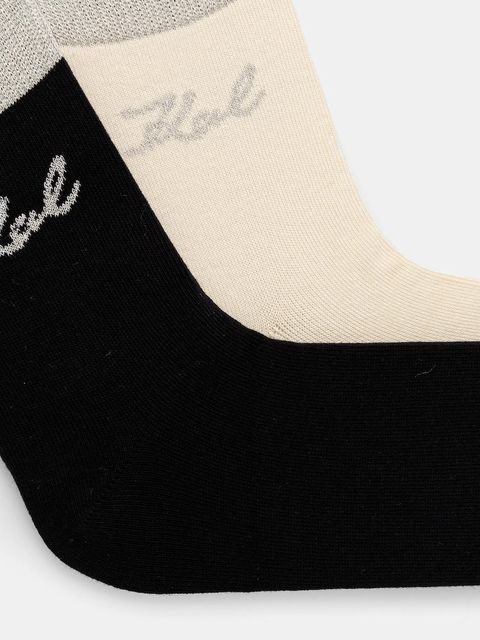 Karl Lagerfeld skarpetki 2-pack kolor czarny 246W6001 - zdjęcie produktu nr 2