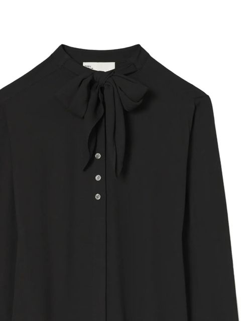 Tory Burch bow georgette blouse - Black - zdjęcie produktu nr 2