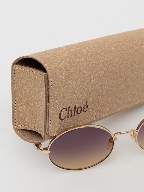 Chloé okulary przeciwsłoneczne damskie kolor złoty CH0326S