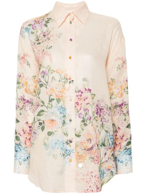 ZIMMERMANN Halliday floral-print shirt - Neutrals - zdjęcie produktu nr 1