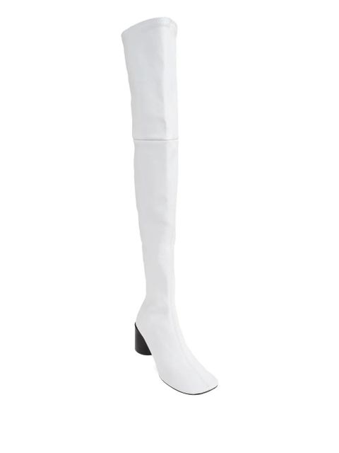 Jil Sander 60mm block-heel over-the-knee boots - White - zdjęcie produktu nr 2