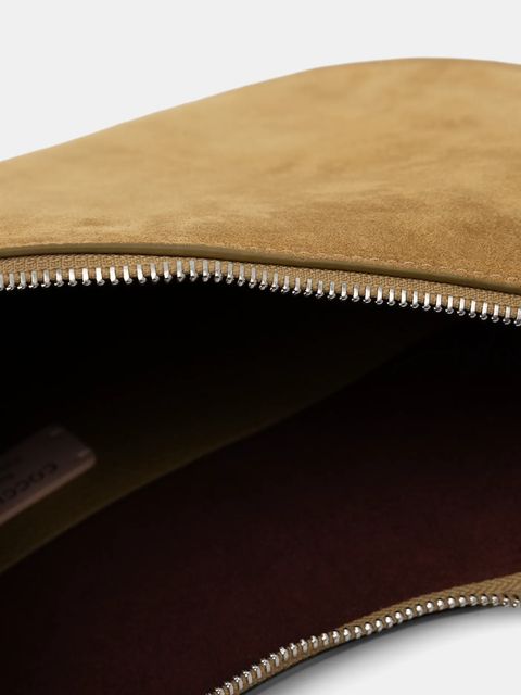 Coccinelle torebka zamszowa COCCINELLESUNUP SUEDE kolor zielony E1 QKG 13 01 01