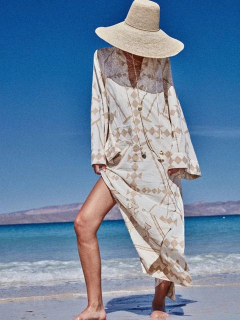 Johanna Ortiz Savannah geometric-print maxi dress - Neutrals