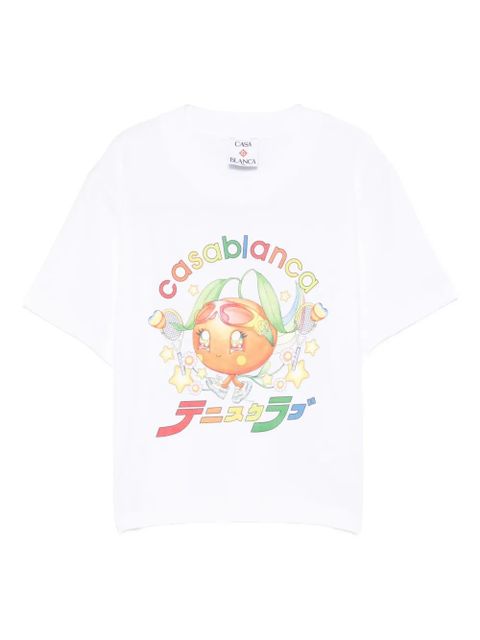 Casablanca fruit-print T-shirt - White - zdjęcie produktu nr 1