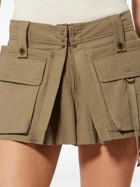 ISABEL MARANT Barta cargo flared barta shorts - Neutrals