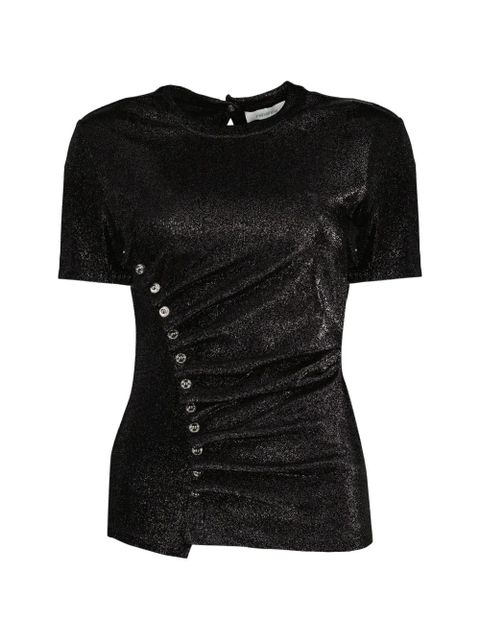 Rabanne draped press-stud top - Black - zdjęcie produktu nr 1
