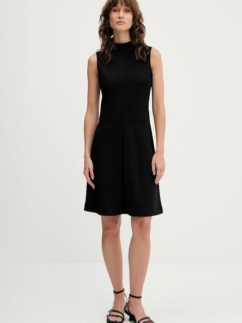 HUGO sukienka kolor czarny mini rozkloszowana 50542729 - zdjęcie produktu nr 2